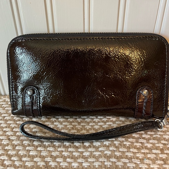 Brighton Patent Leather Wallet - Brown - Picture 2 of 7